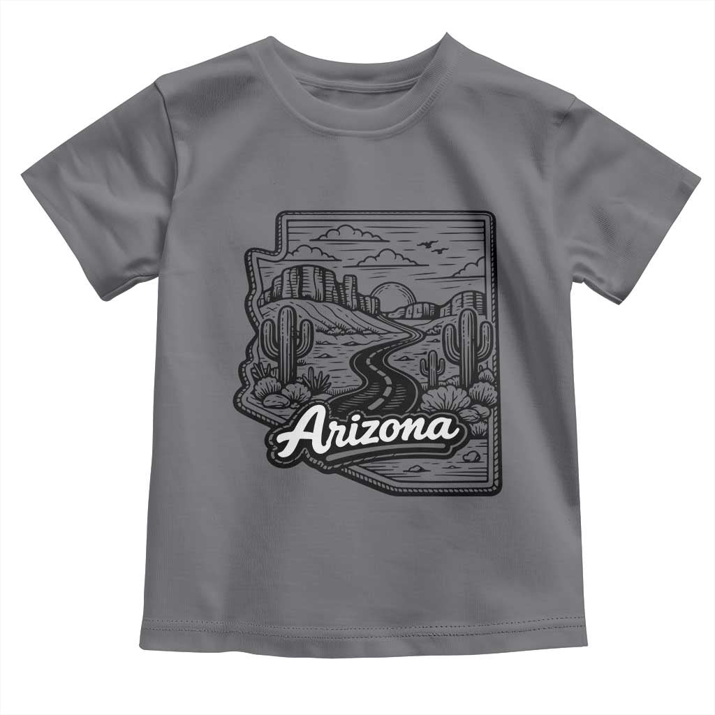 Vintage Arizona Pride Toddler T Shirt Cactus Desert Western Landscape