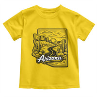 Vintage Arizona Pride Toddler T Shirt Cactus Desert Western Landscape