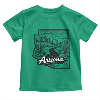 Vintage Arizona Pride Toddler T Shirt Cactus Desert Western Landscape