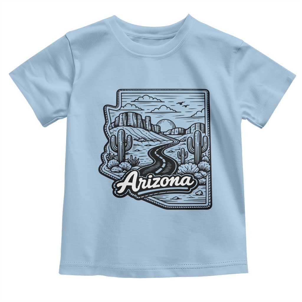 Vintage Arizona Pride Toddler T Shirt Cactus Desert Western Landscape