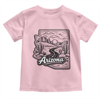 Vintage Arizona Pride Toddler T Shirt Cactus Desert Western Landscape
