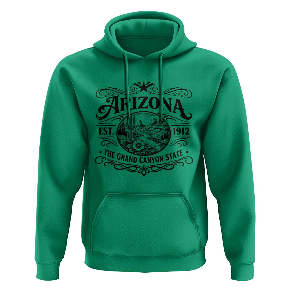 Arizona Desert Wanderlust Hoodie Vintage Grand Canyon State Est 1912