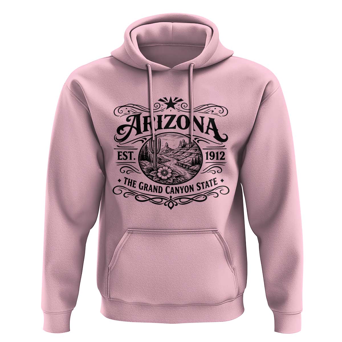 Arizona Desert Wanderlust Hoodie Vintage Grand Canyon State Est 1912