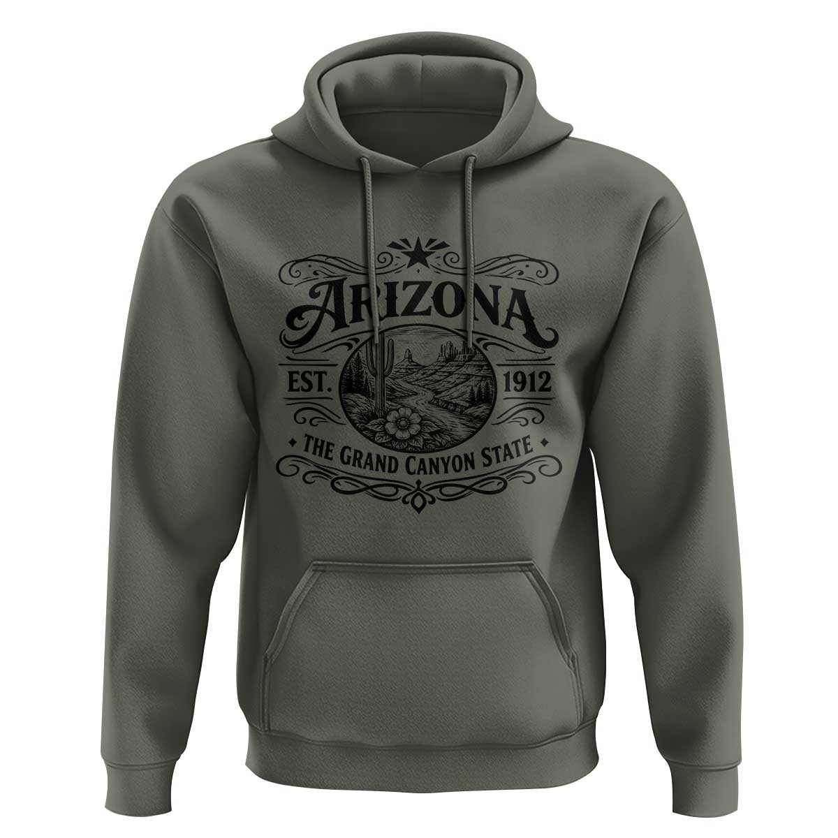 Arizona Desert Wanderlust Hoodie Vintage Grand Canyon State Est 1912