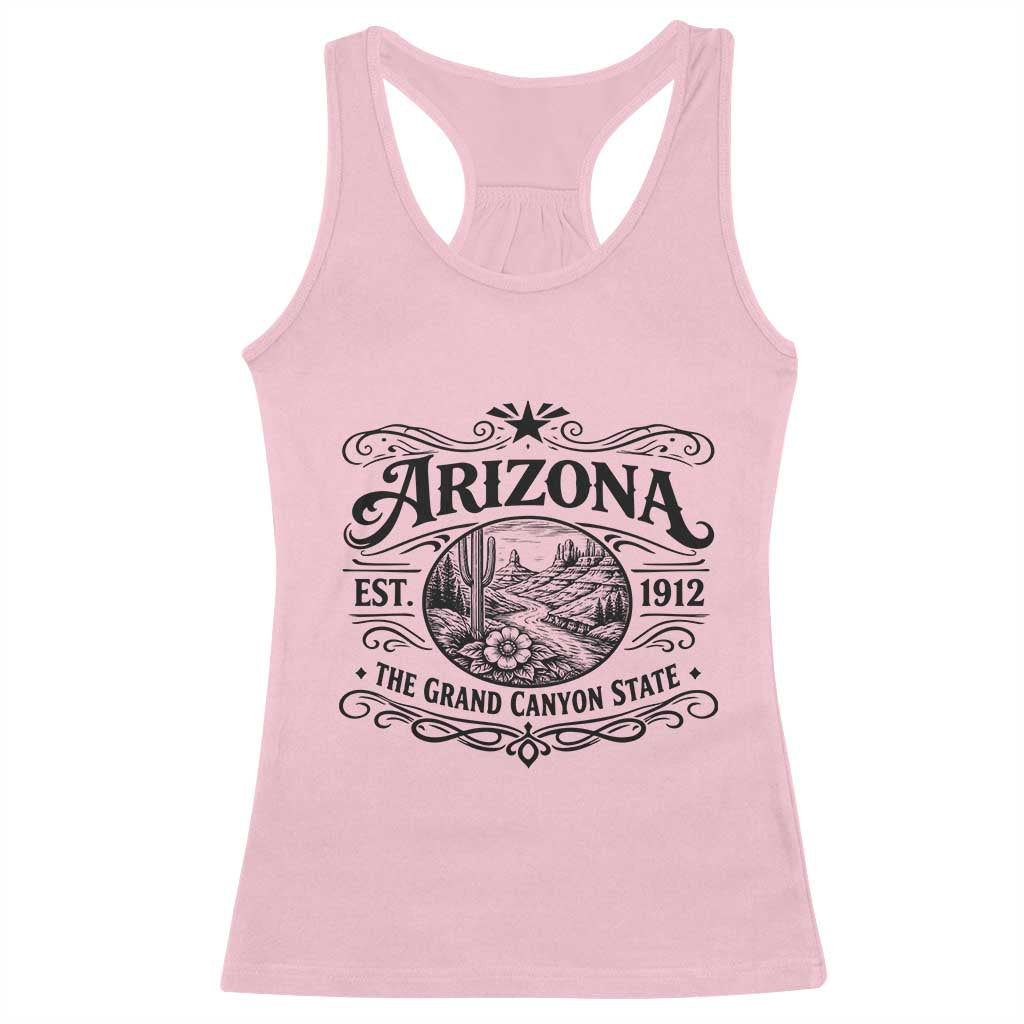 Arizona Desert Wanderlust Racerback Tank Top Vintage Grand Canyon State Est 1912