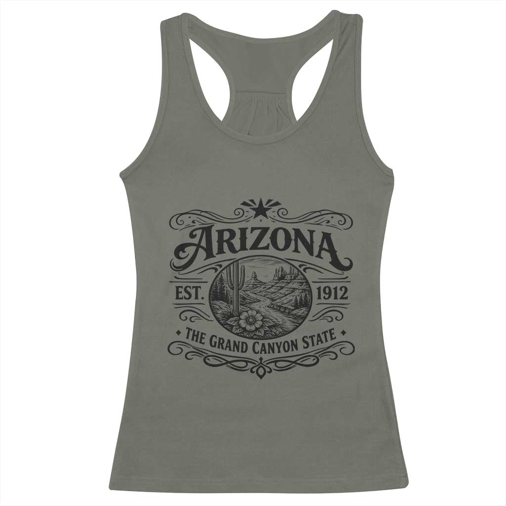Arizona Desert Wanderlust Racerback Tank Top Vintage Grand Canyon State Est 1912