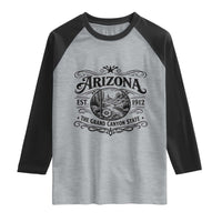 Arizona Desert Wanderlust Raglan Shirt Vintage Grand Canyon State Est 1912