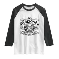 Arizona Desert Wanderlust Raglan Shirt Vintage Grand Canyon State Est 1912