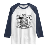 Arizona Desert Wanderlust Raglan Shirt Vintage Grand Canyon State Est 1912