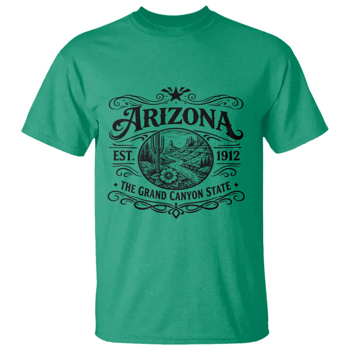 Arizona Desert Wanderlust T Shirt Vintage Grand Canyon State Est 1912