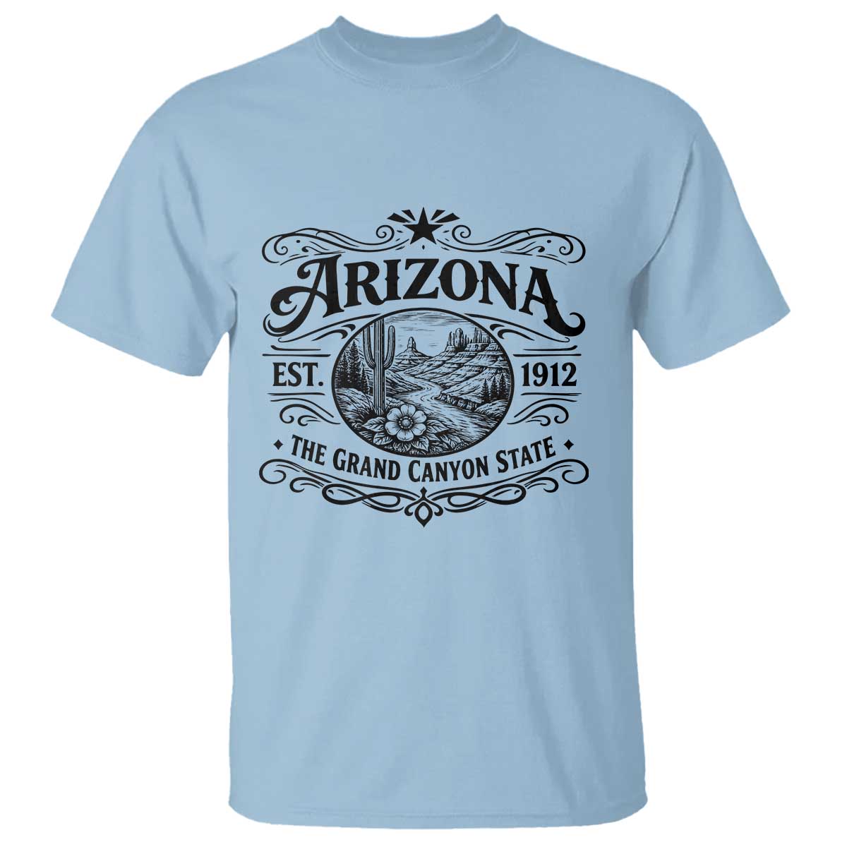 Arizona Desert Wanderlust T Shirt Vintage Grand Canyon State Est 1912
