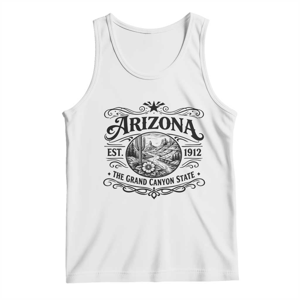 Arizona Desert Wanderlust Tank Top Vintage Grand Canyon State Est 1912
