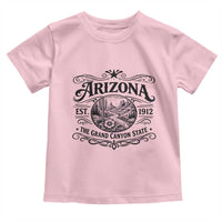 Arizona Desert Wanderlust Toddler T Shirt Vintage Grand Canyon State Est 1912