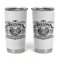 Arizona Desert Wanderlust Tumbler Cup Vintage Grand Canyon State Est 1912