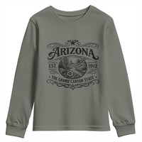 Arizona Desert Wanderlust Youth Sweatshirt Vintage Grand Canyon State Est 1912