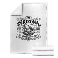 Vintage Arizona Cactus Desert Canyon Western 1912 Throw Blanket