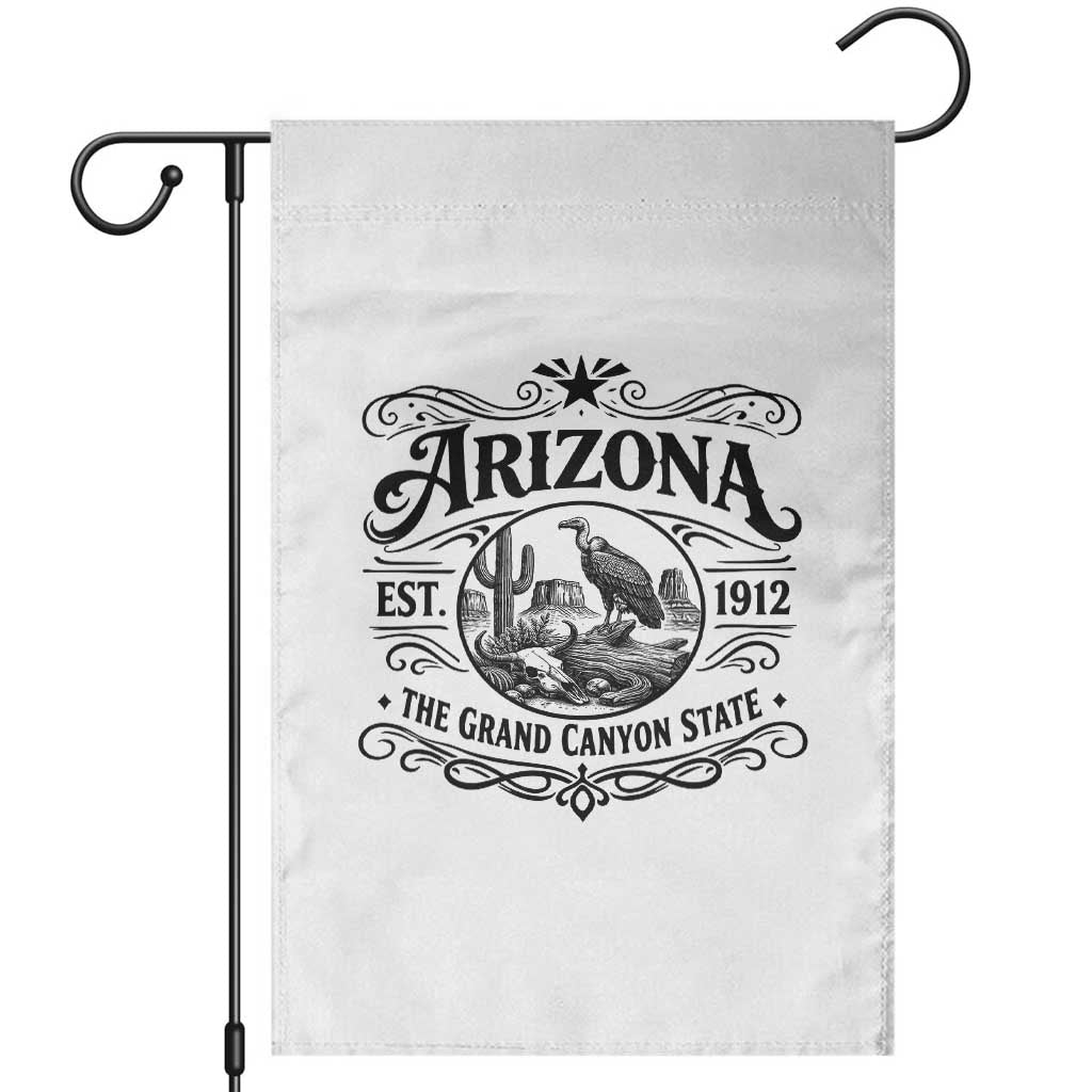 Vintage Arizona Cactus Desert Canyon Western 1912 Garden Flag