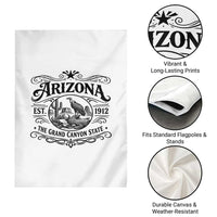 Vintage Arizona Cactus Desert Canyon Western 1912 Garden Flag