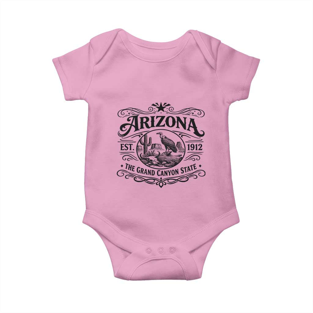 Vintage Arizona Cactus Desert Canyon Western 1912 Baby Onesie