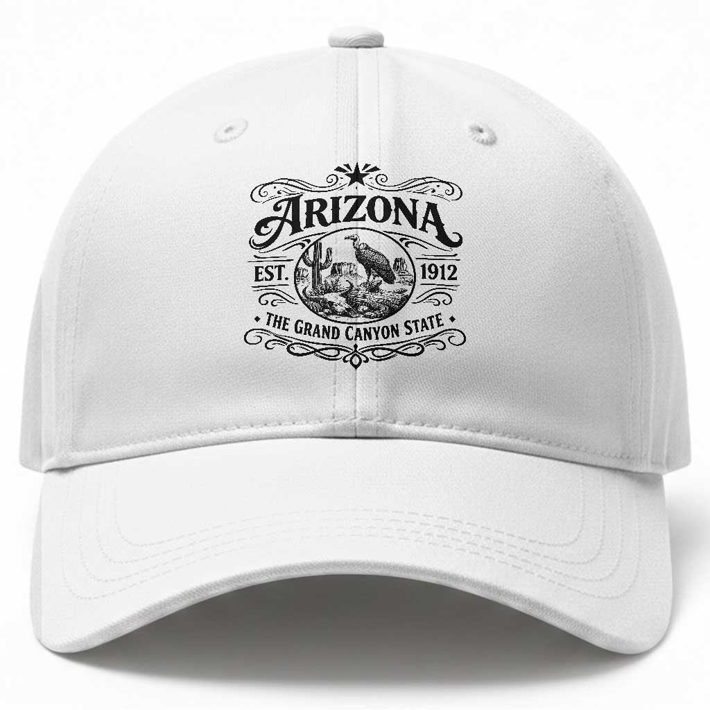 Vintage Arizona Cactus Desert Canyon Western 1912 Baseball Cap