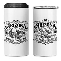 Vintage Arizona Cactus Desert Canyon Western 1912 4 in 1 Can Cooler Tumbler