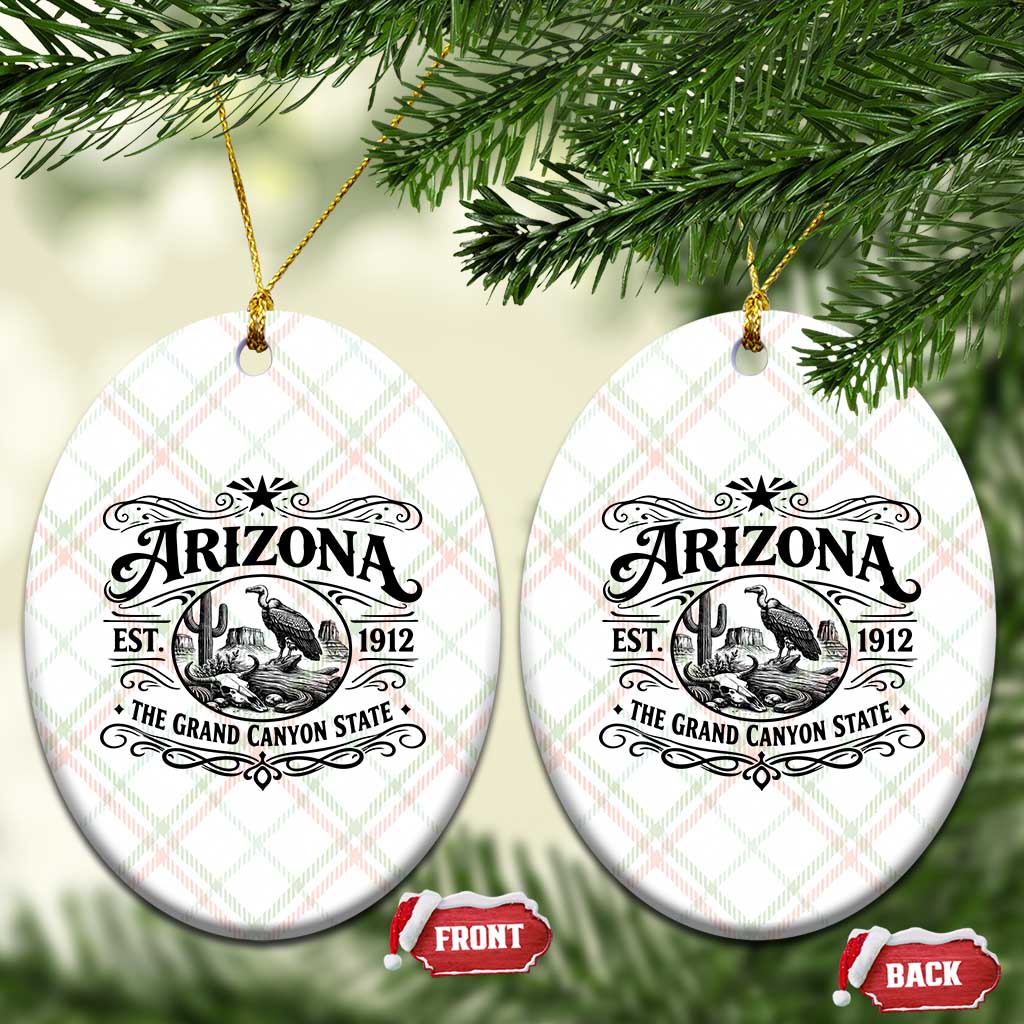 Vintage Arizona Cactus Desert Canyon Western 1912 Ceramic Ornament