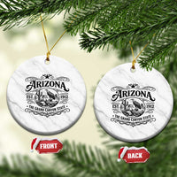 Vintage Arizona Cactus Desert Canyon Western 1912 Ceramic Ornament