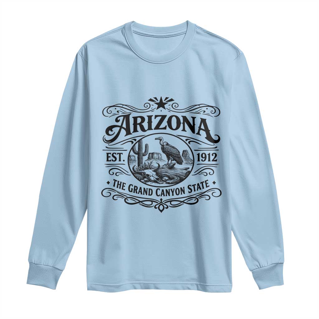 Vintage Arizona Cactus Desert Canyon Western 1912 Long Sleeve Shirt