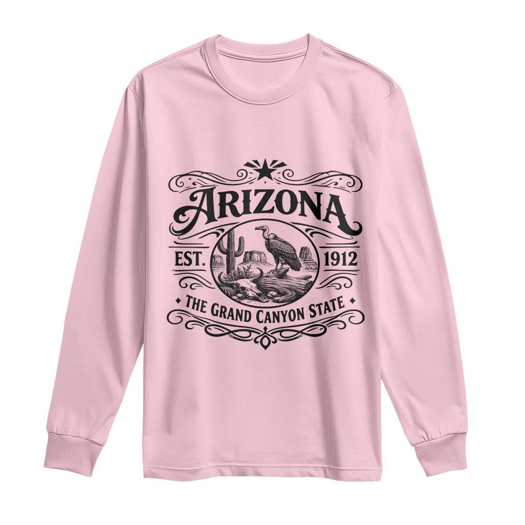 Vintage Arizona Cactus Desert Canyon Western 1912 Long Sleeve Shirt