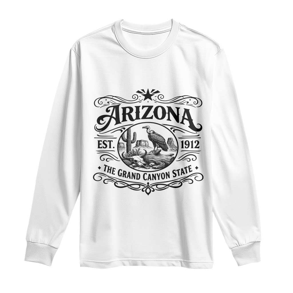 Vintage Arizona Cactus Desert Canyon Western 1912 Long Sleeve Shirt