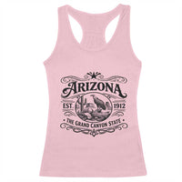 Vintage Arizona Cactus Desert Canyon Western 1912 Racerback Tank Top