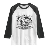 Vintage Arizona Cactus Desert Canyon Western 1912 Raglan Shirt