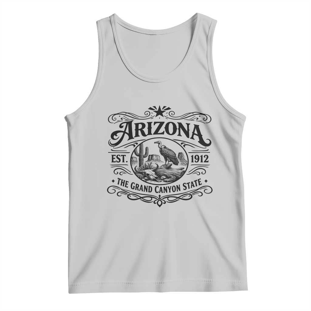 Vintage Arizona Cactus Desert Canyon Western 1912 Tank Top