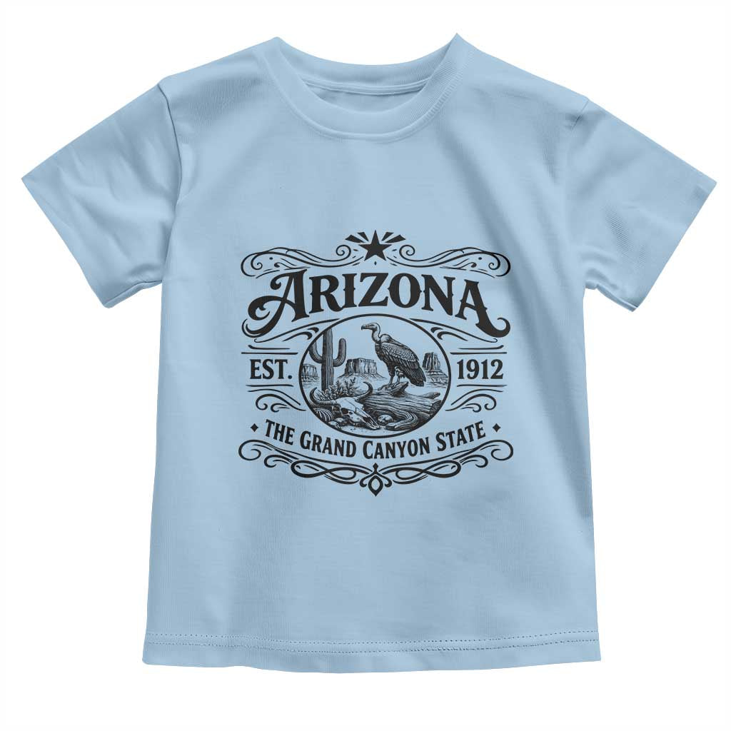 Vintage Arizona Cactus Desert Canyon Western 1912 Toddler T Shirt
