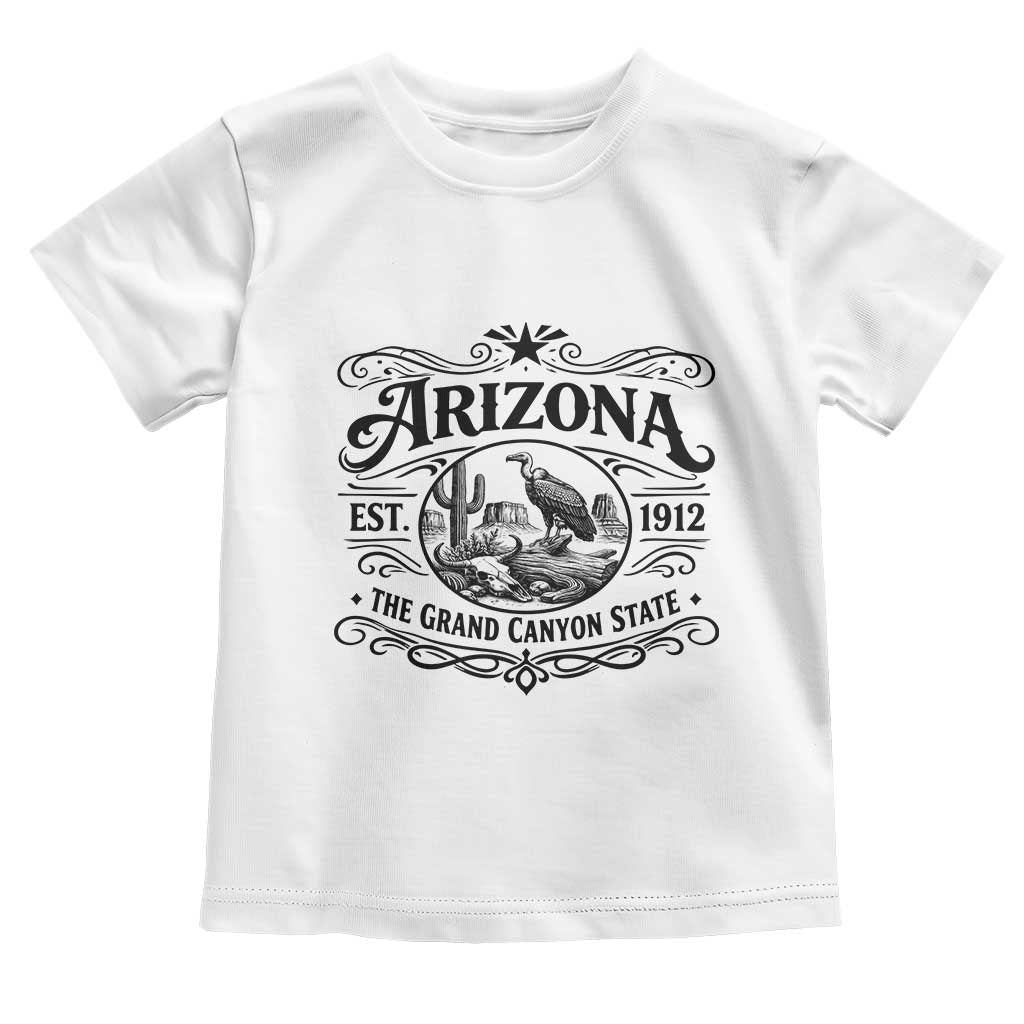 Vintage Arizona Cactus Desert Canyon Western 1912 Toddler T Shirt