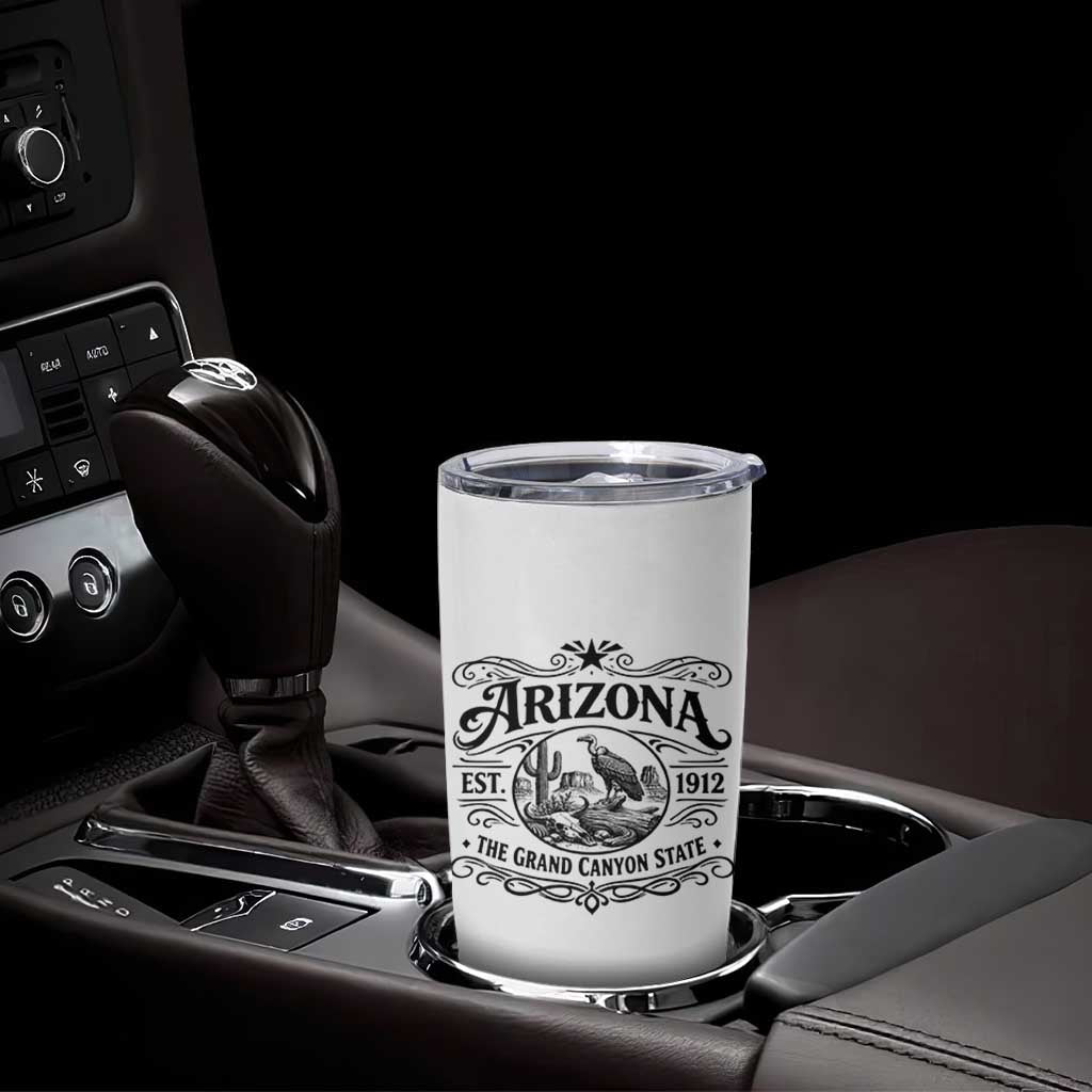 Vintage Arizona Cactus Desert Canyon Western 1912 Tumbler Cup