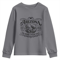 Vintage Arizona Cactus Desert Canyon Western 1912 Youth Sweatshirt