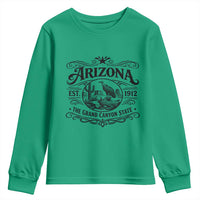 Vintage Arizona Cactus Desert Canyon Western 1912 Youth Sweatshirt