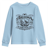 Vintage Arizona Cactus Desert Canyon Western 1912 Youth Sweatshirt