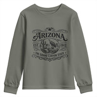 Vintage Arizona Cactus Desert Canyon Western 1912 Youth Sweatshirt