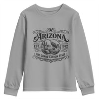 Vintage Arizona Cactus Desert Canyon Western 1912 Youth Sweatshirt