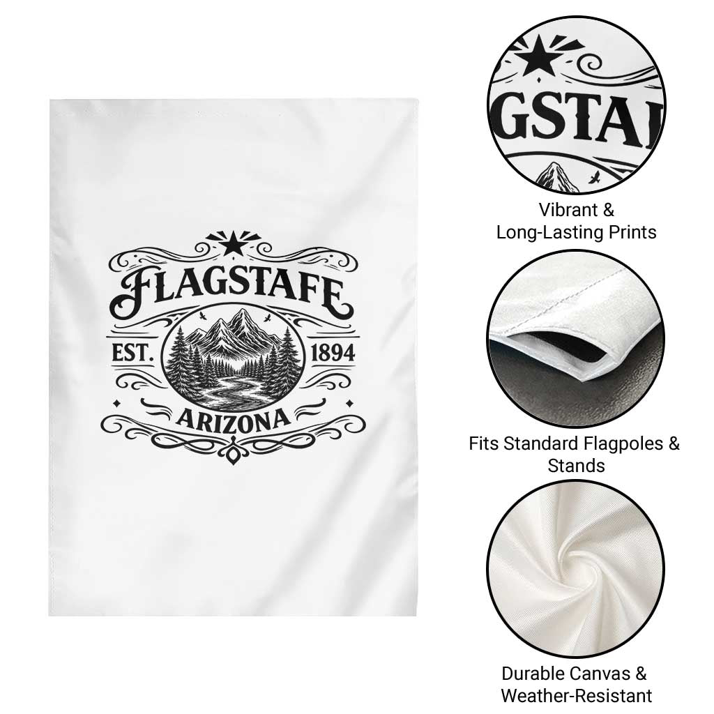 Vintage Flagstaff Landscape Adventure Garden Flag Arizona Gift