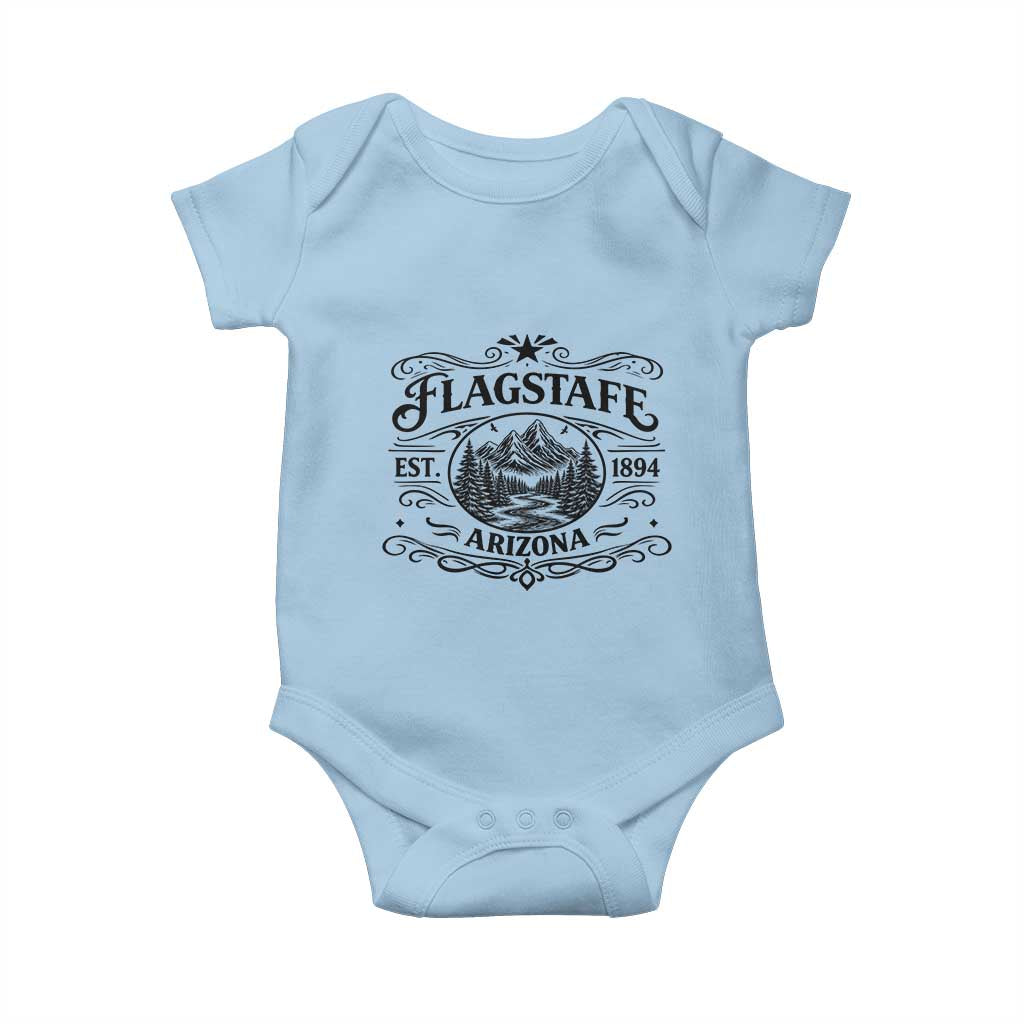 Vintage Flagstaff Landscape Adventure Baby Onesie Arizona Gift