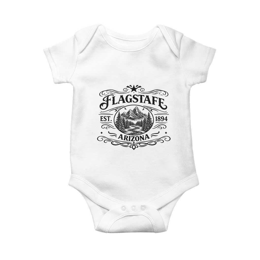 Vintage Flagstaff Landscape Adventure Baby Onesie Arizona Gift