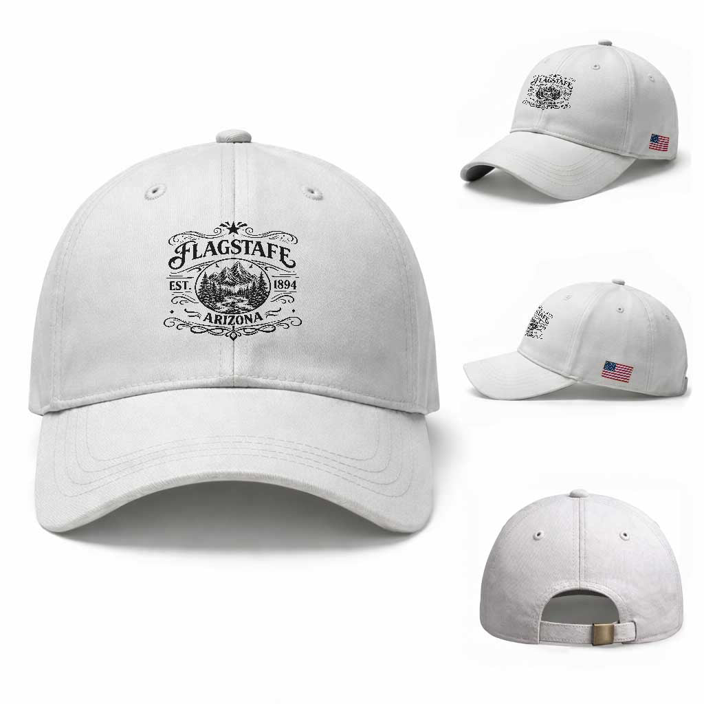Vintage Flagstaff Landscape Adventure Baseball Cap Arizona Gift