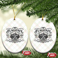 Vintage Flagstaff Landscape Adventure Ceramic Ornament Arizona Gift