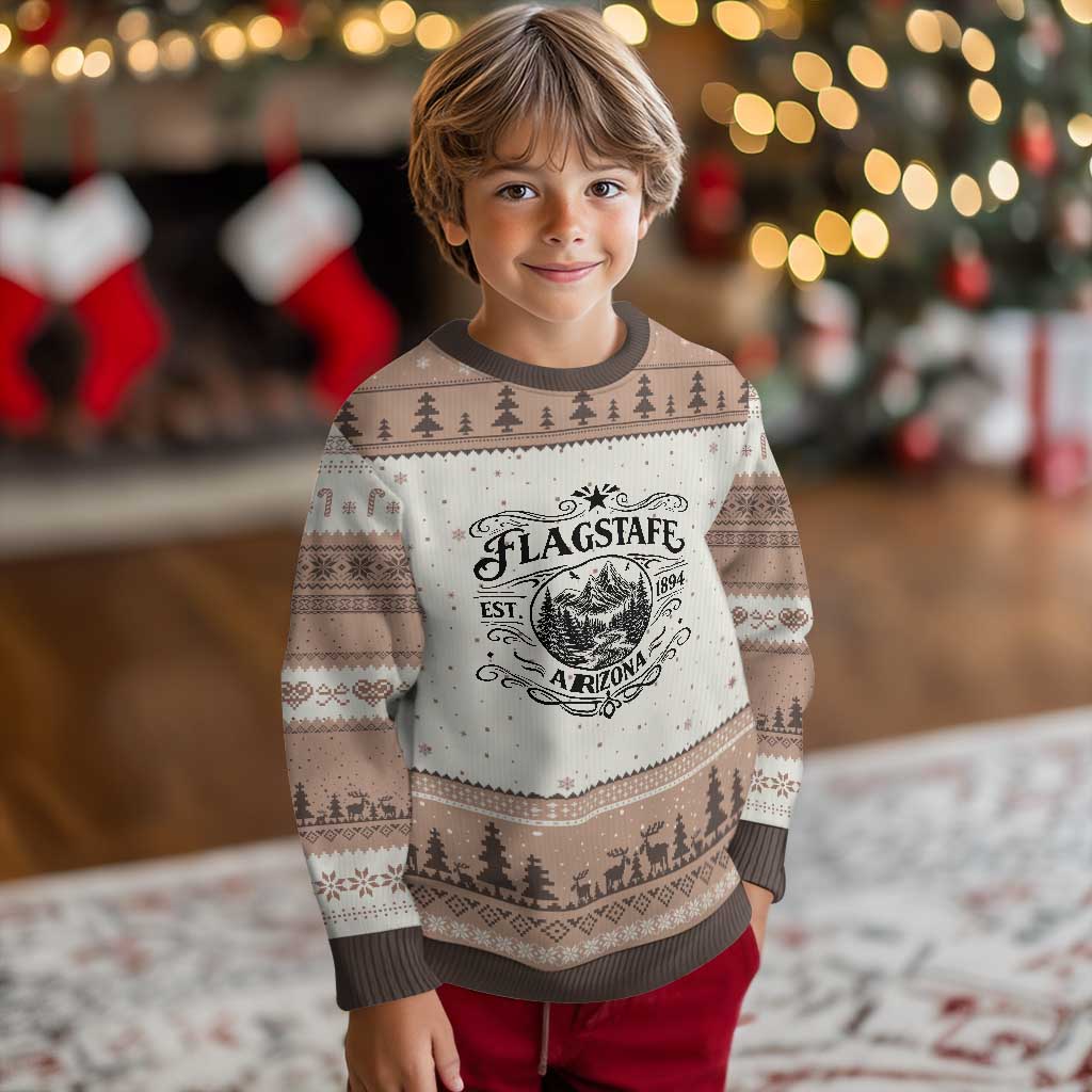 Vintage Flagstaff Landscape Adventure Ugly Christmas Sweater Arizona Gift