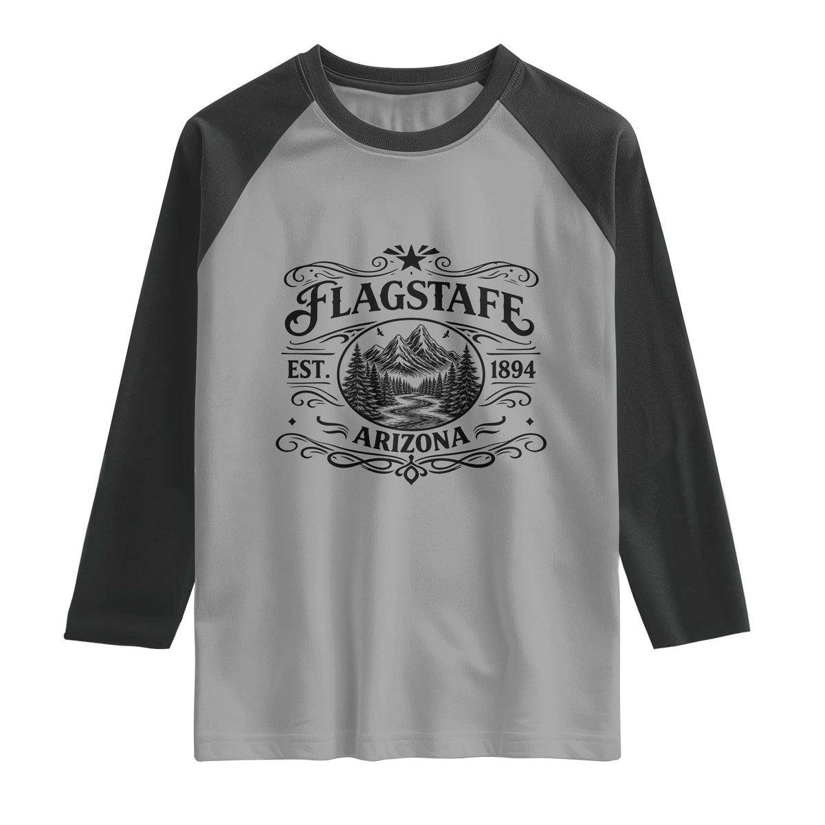 Vintage Flagstaff Landscape Adventure Raglan Shirt Arizona Gift