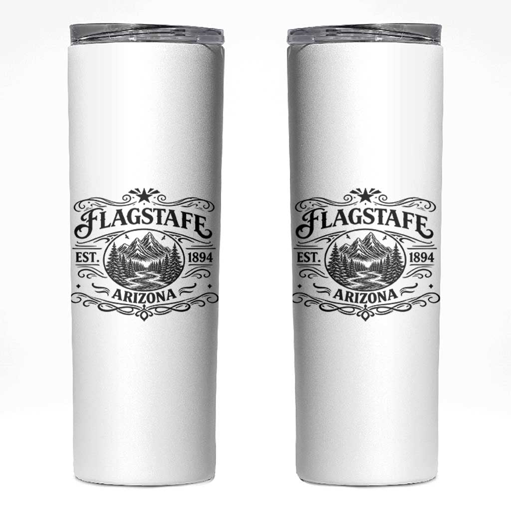 Vintage Flagstaff Landscape Adventure Skinny Tumbler Arizona Gift