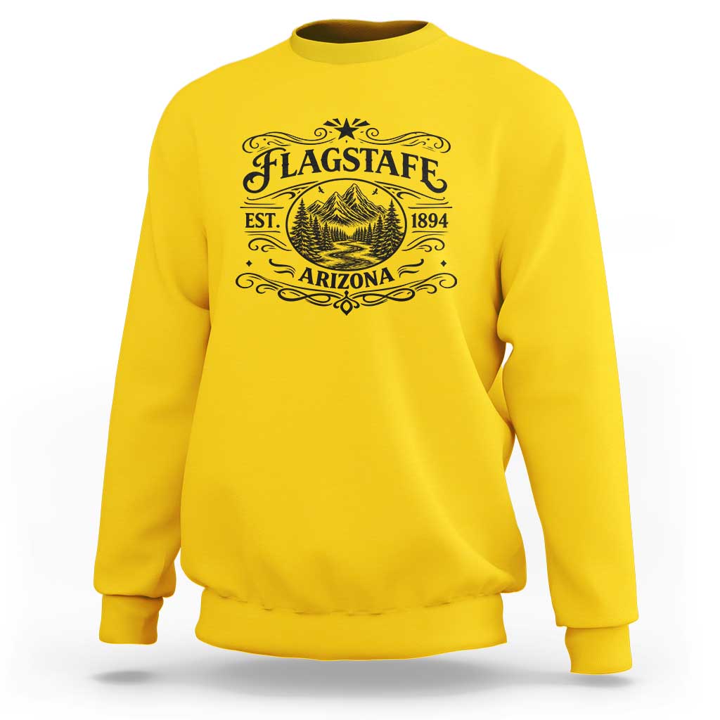 Vintage Flagstaff Landscape Adventure Sweatshirt Arizona Gift